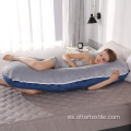 Almohada de cuerpo de cojín para dormir de lado para mujeres embarazadas